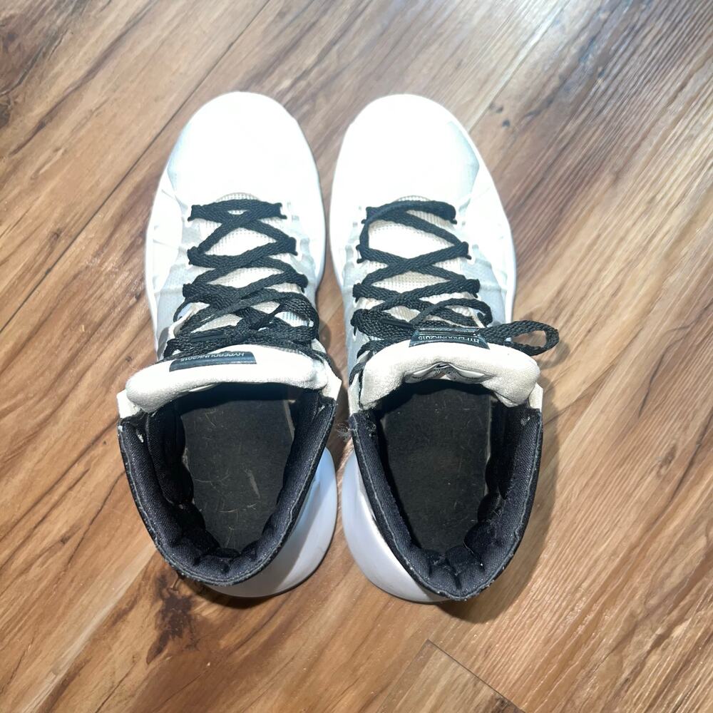 White Silver 2015 Nike Hyperdunk High TopBasketball Sneakers Shoes Size 8 - Picture 2 of 12